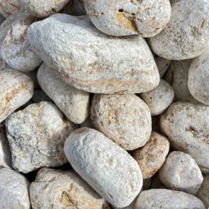 Валун «Онікс» біло-жовтий, шари, 10-30 см, онікс, Туреччина