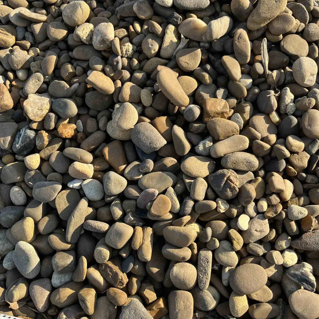 Галька річкова коричнева/жовто-коричнева 10-20 мм, Україна