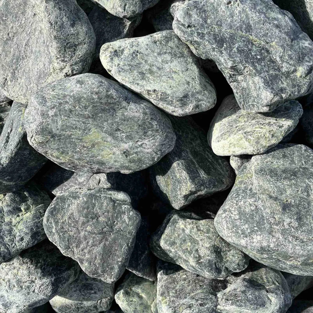 Мармурова галька зелена 60-100 мм з Греції