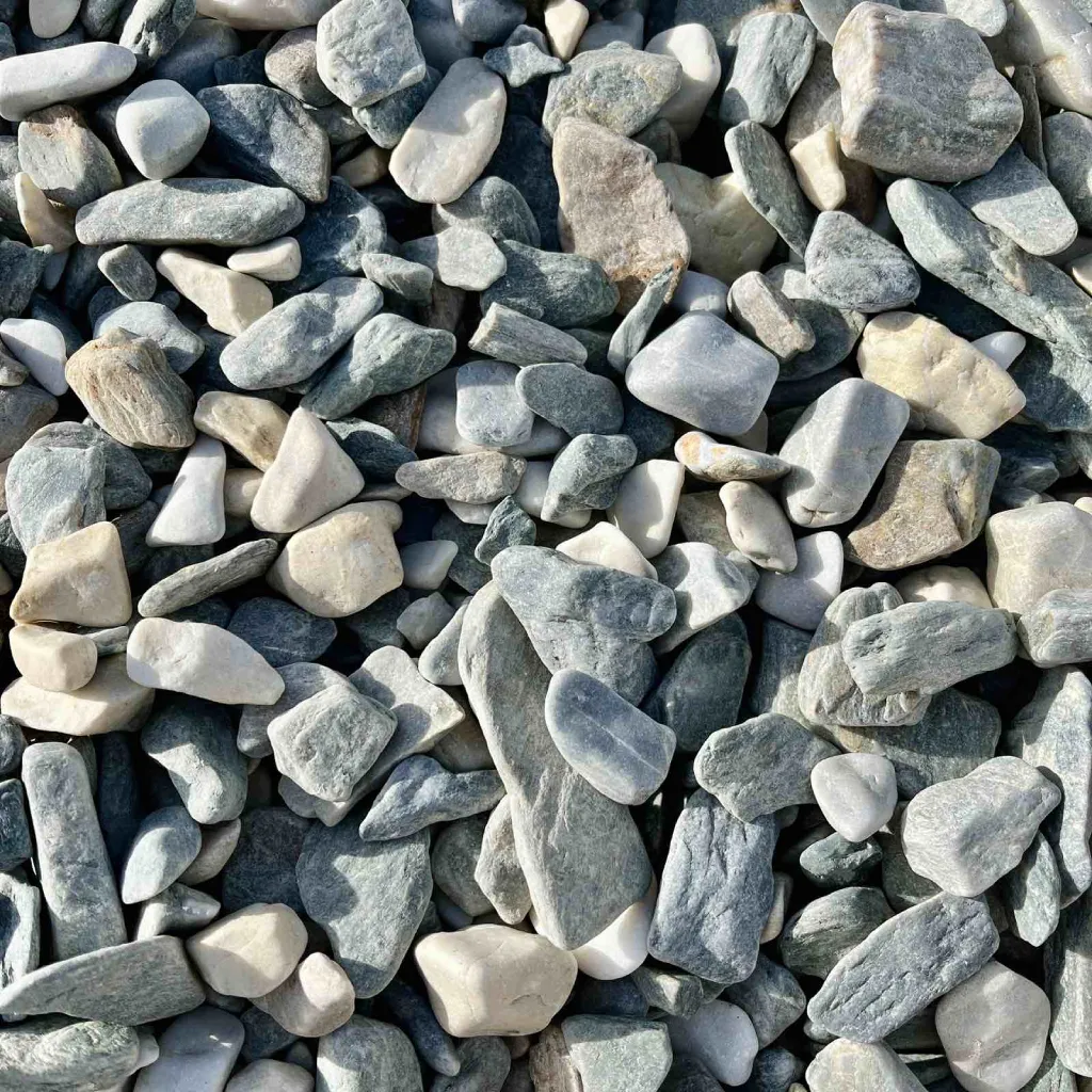 Мармурова галька сіро-зелена 10-30 мм з Венгрії
