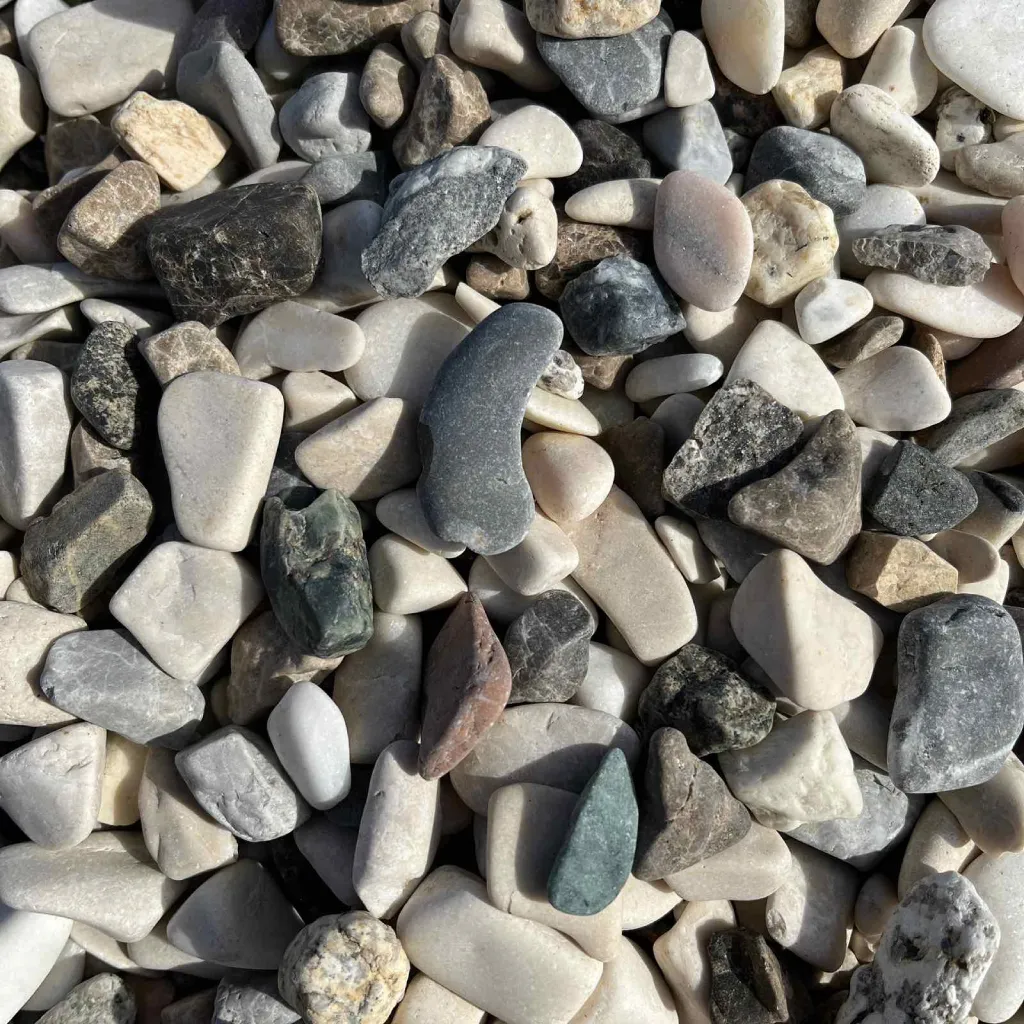 Мармурова Галька різнокольорова 10-20 мм з Італії