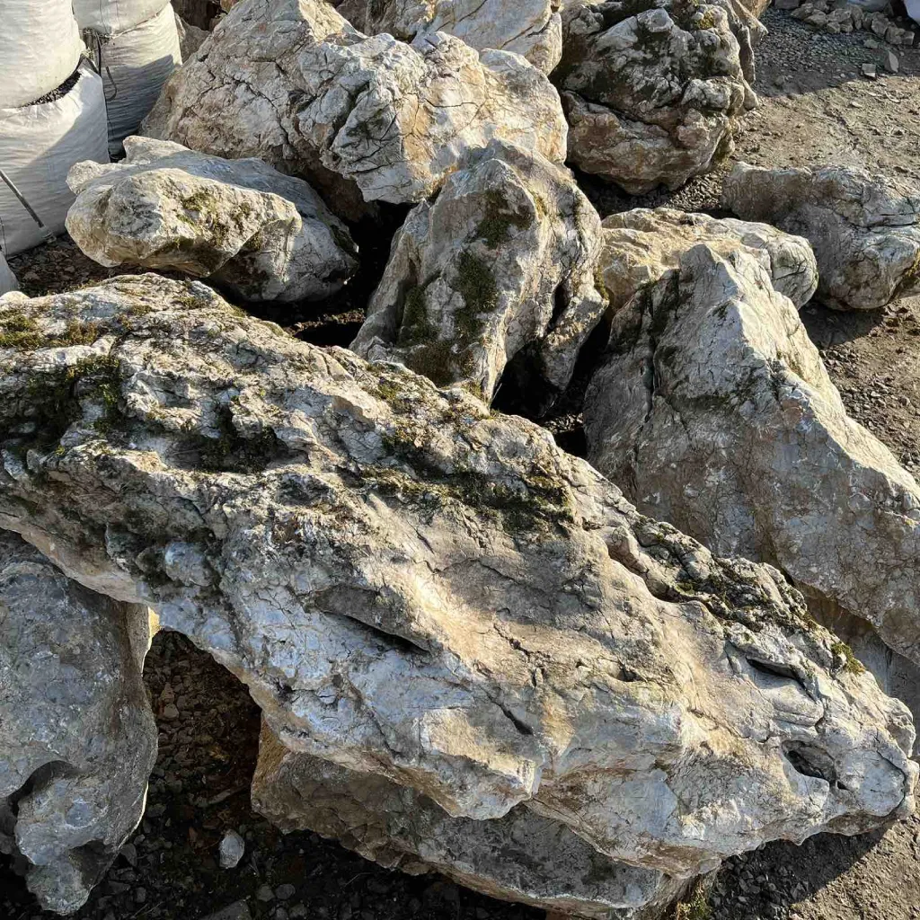 Валун мармуровий сіро-білий Гірський / Карпатський - Зображення 2