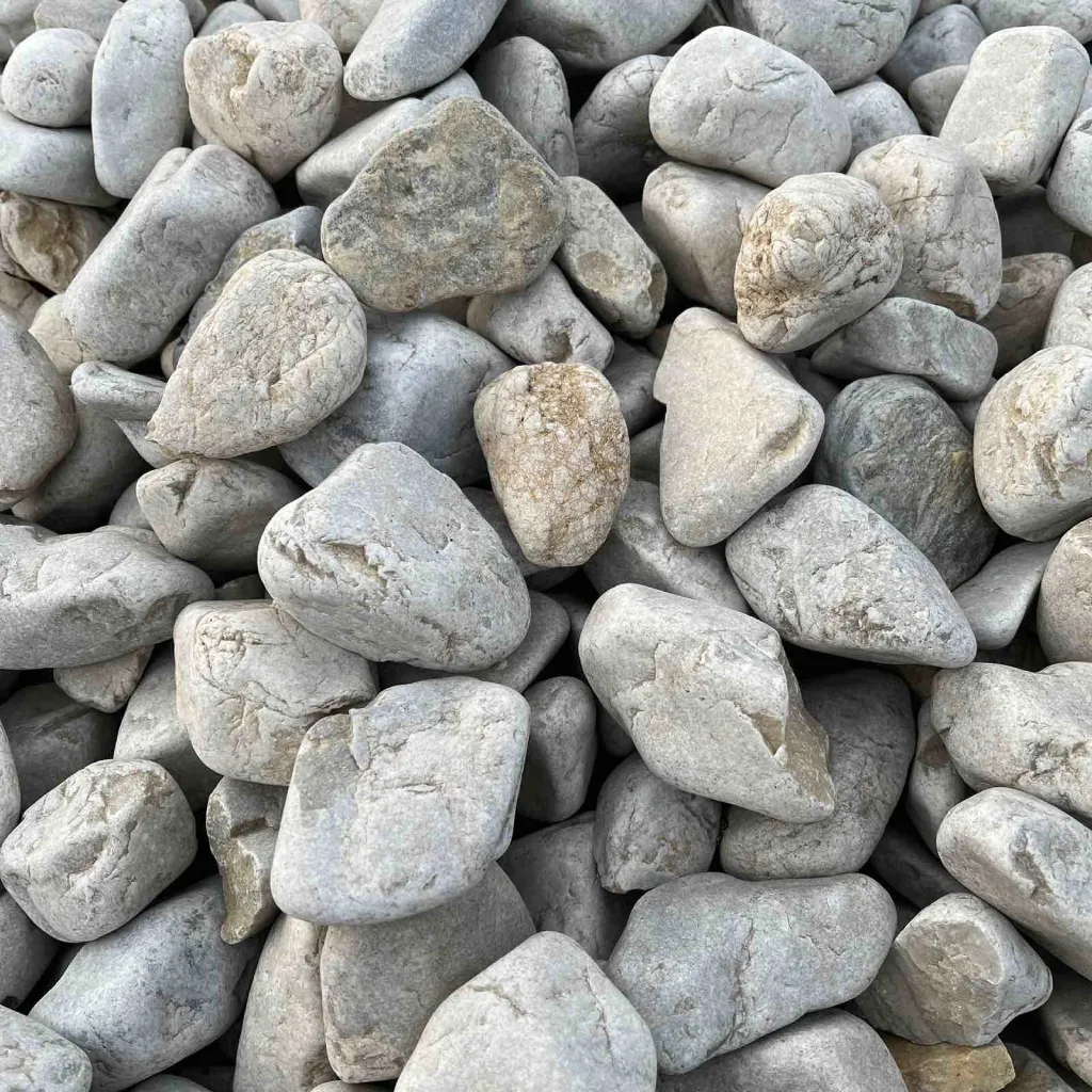 Галька мармурова бежево-сіра/пісочна 40-60 мм, Закарпатська, Україна