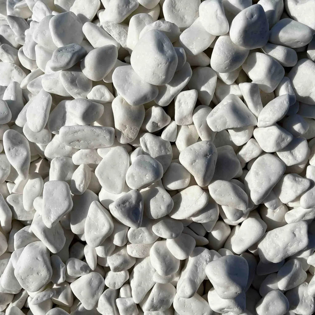 Мармурова галька біла 10-30 мм з Греції