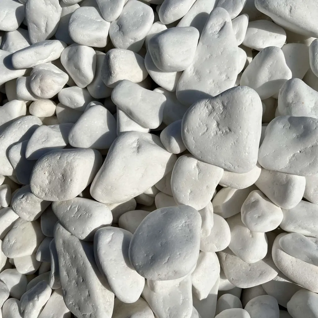 Мармурова галька біла 30-60 мм з Греції