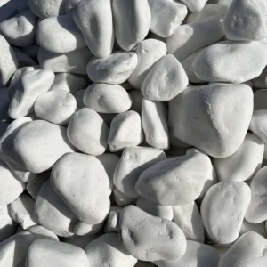 Мармурова галька біла 60-100 мм з Греції