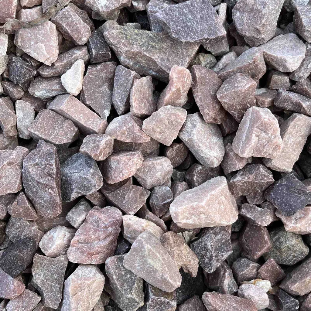 Крошка / крихта кварцитова червона / малинова 10-20 мм, Україна
