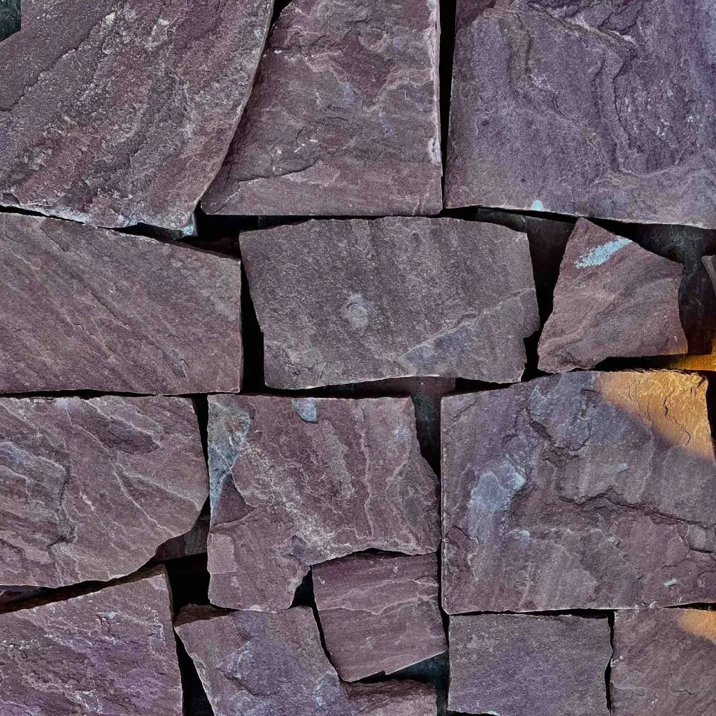 Камінь для облицювання пісковик малиновий / червоний 1-2 см, Україна - Зображення 3