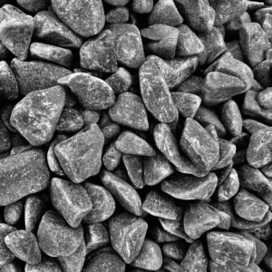 Галька базальтова  чорна/графіт 30-60 мм