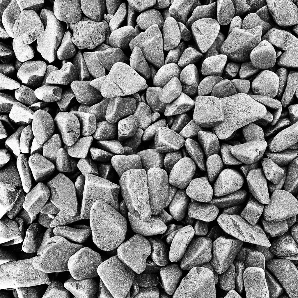 Галька базальтова  чорна/графіт 8-12 мм