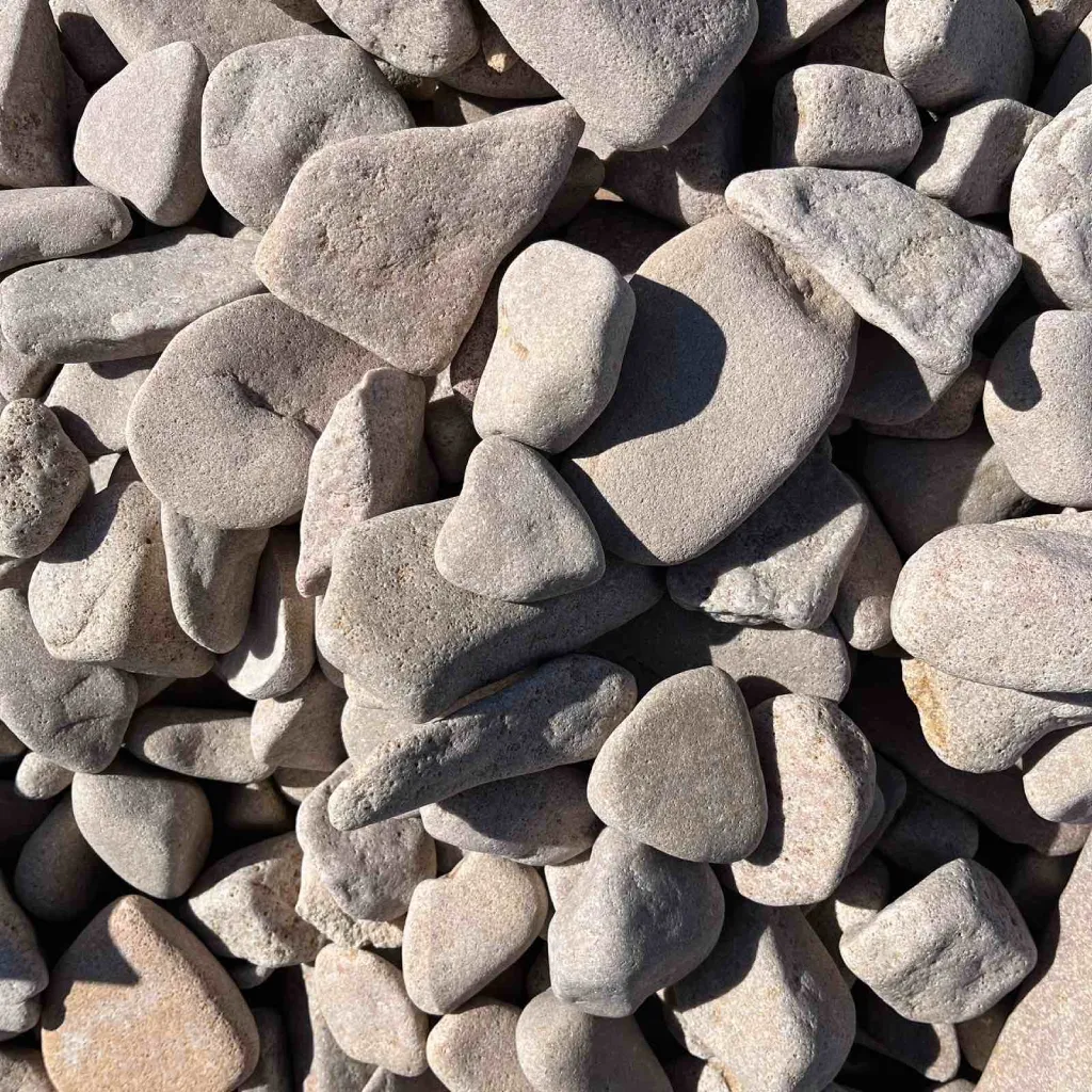 Галька кварцитова світло-рожева «ПЕРСИК» 20-40 мм, Україна